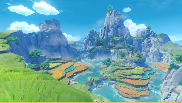 Геншин Импакт пейзажи