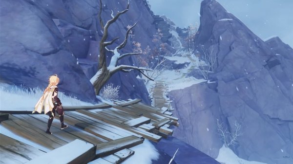 Драконий хребет Геншин пейзажи