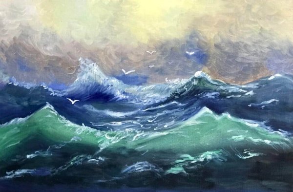 Куинджи волны Этюд