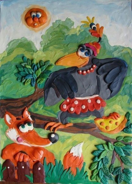 Панно из соленого теста сказочный герой