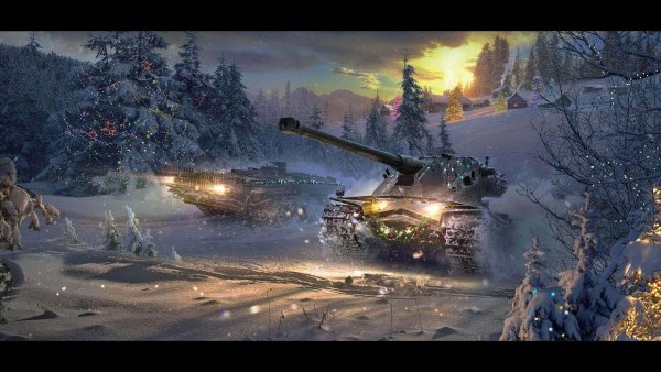 Новогодние танки World of Tanks Blitz