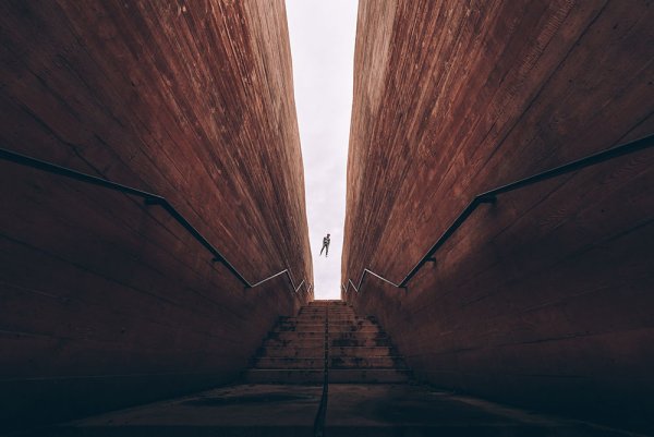 Город в необычном ракурсе