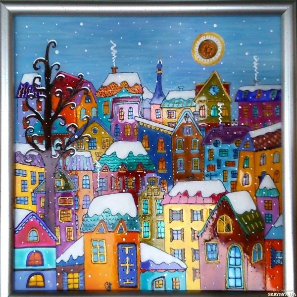 Витраж зима