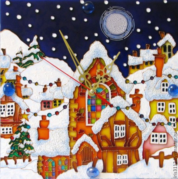 Батик стилизация деревня