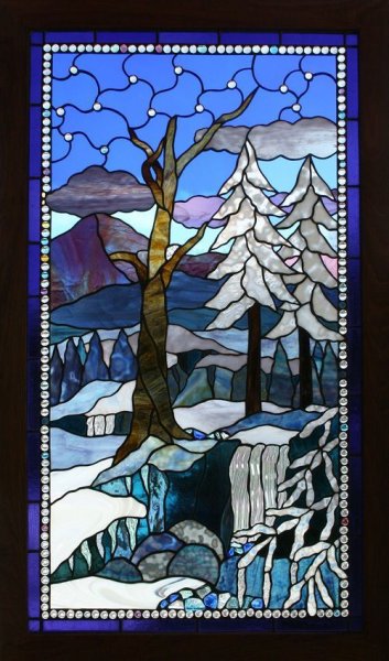 Витраж зима