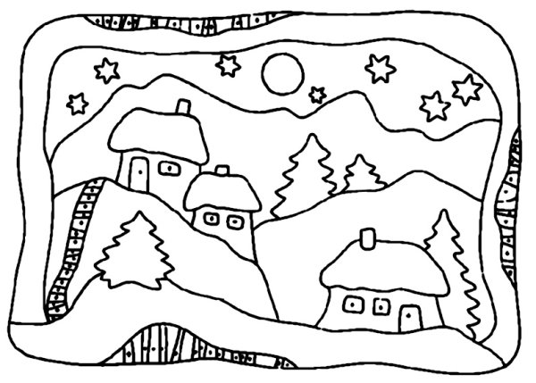 Природа витражном стиле