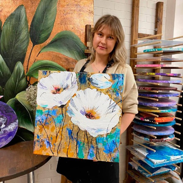 Интерьерная живопись цветы