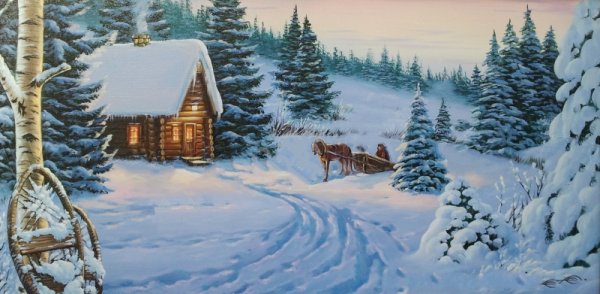 Картины пейзажи Дерк Хансен