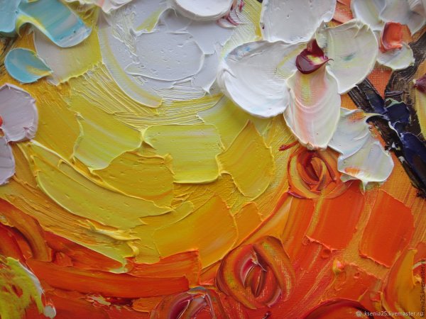 Пейзаж масляными красками