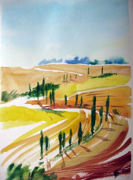 Тоскана акварель