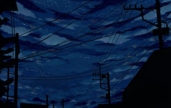 Аниме Макото Синкая ночь