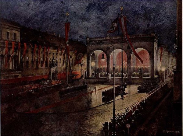 Фельдхернхалле Feldherrnhalle Гитлер