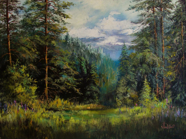 Пейзажи маслом Александр Леднев