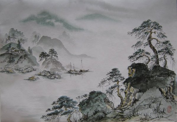 Древняя китайская живопись Шань шуй