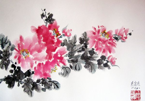 Китайская живопись гохуа пейзаж