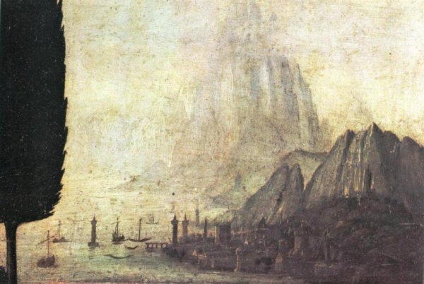 Леонардо да Винчи пейзаж Долины реки Арно