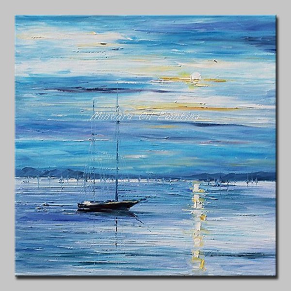 Морской пейзаж акрилом