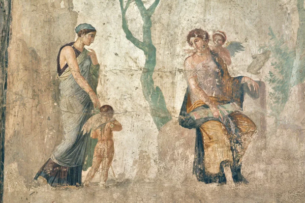 Помпейская фреска древний Рим