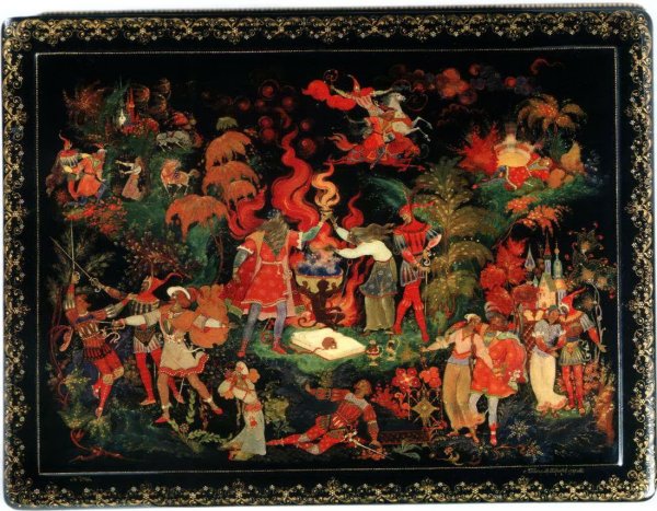 Палехская лаковая миниатюра