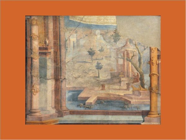 Античные фрески в национальный музей Рима