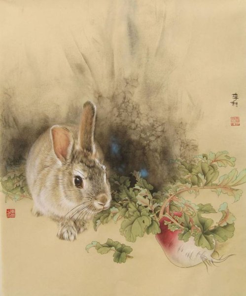 Китайская живопись гунби животные