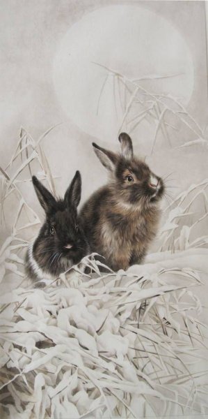 Кролик бацкер японская живопись