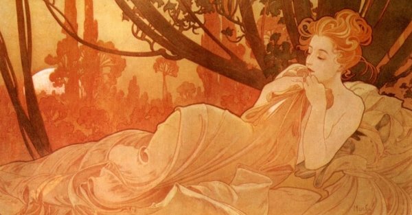 Альфонс Муха мечтательность