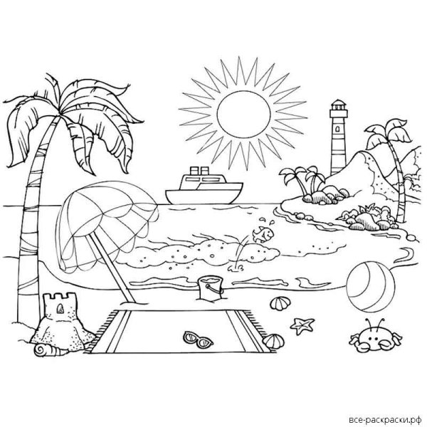 Раскраска природа для детей