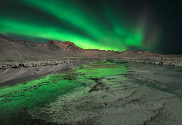 Северное сияние Белушья губа