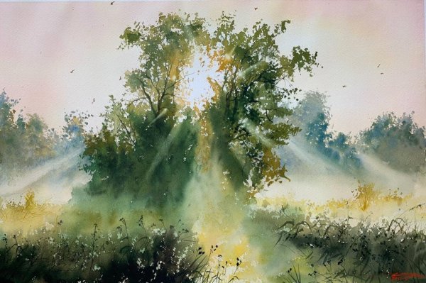 Художник Игорь дубовой Акварельные пейзажи