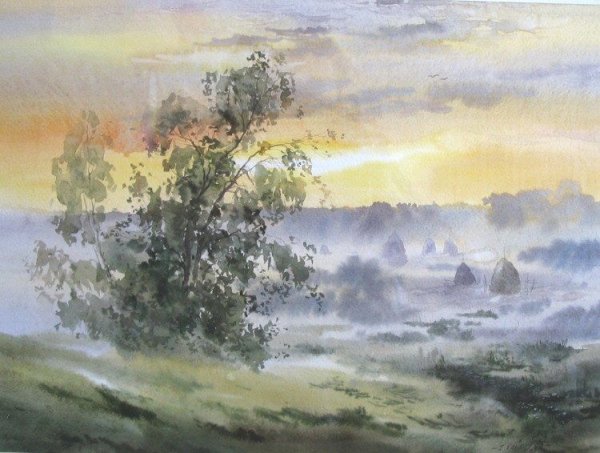 Игорь Хайков акварель пейзаж