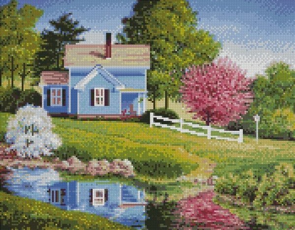 Весенняя деревенька John Sloane.