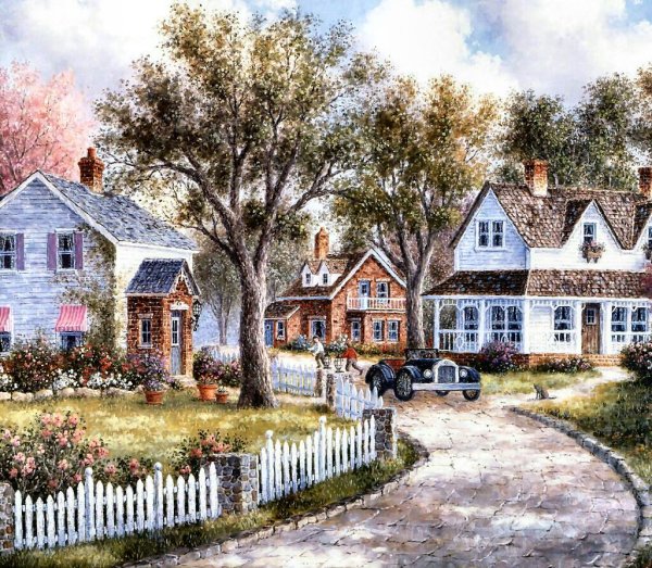 Домик в снегу