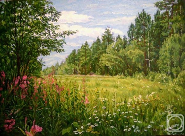 Летняя Земляничная Поляна живопись Шишкин