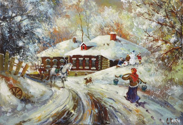 Боев Сергей Юрьевич зимние пейзажи