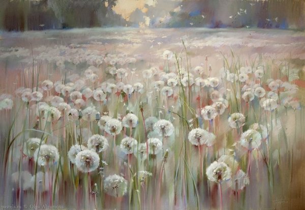 Ольга Абрамова пастель картины