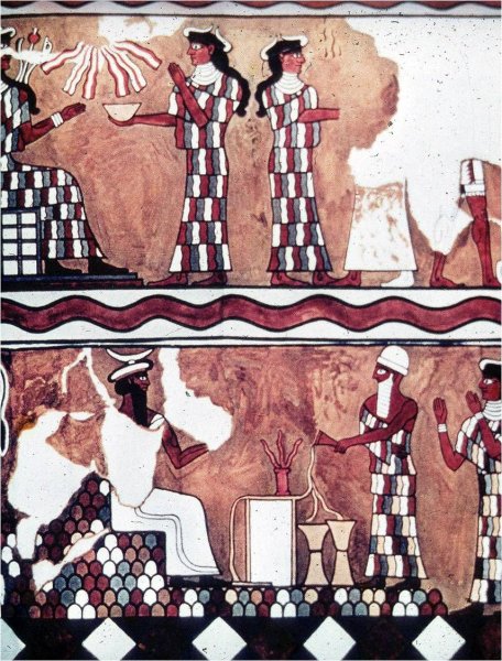 Фрески дворца Зимри Лима Мари