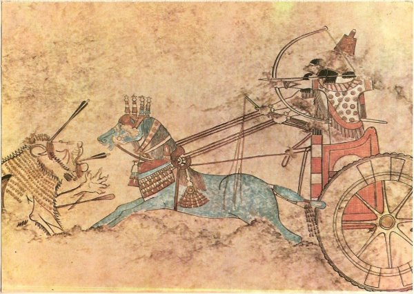 Росписи дворца в Тиль Барсибе