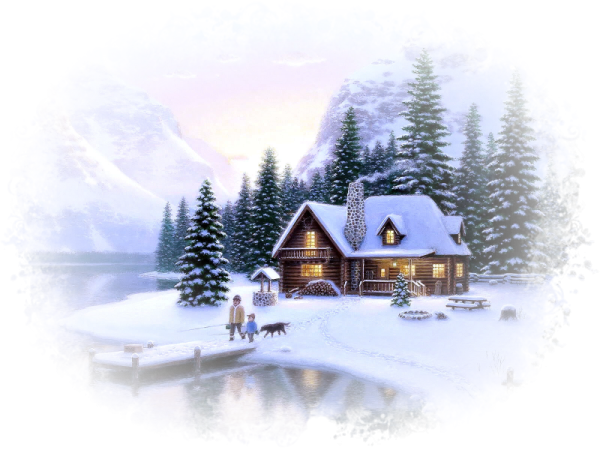 Новогодняя деревня