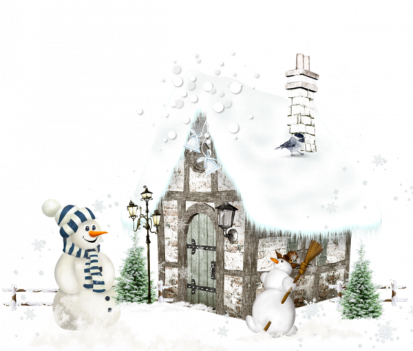 Зимний клипарт на прозрачном фоне