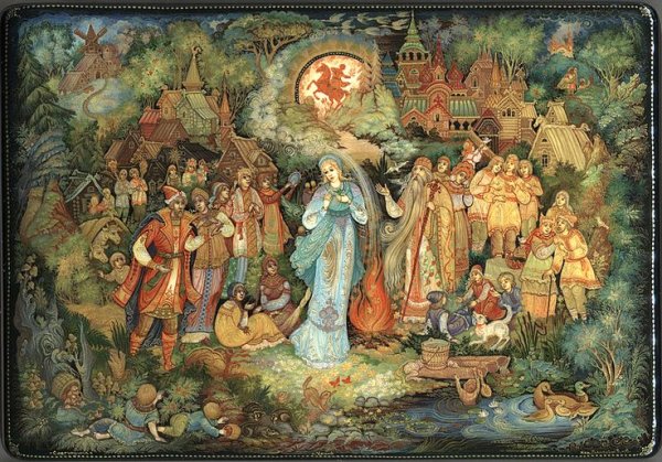 Снегурочка лаковая миниатюра Холуй