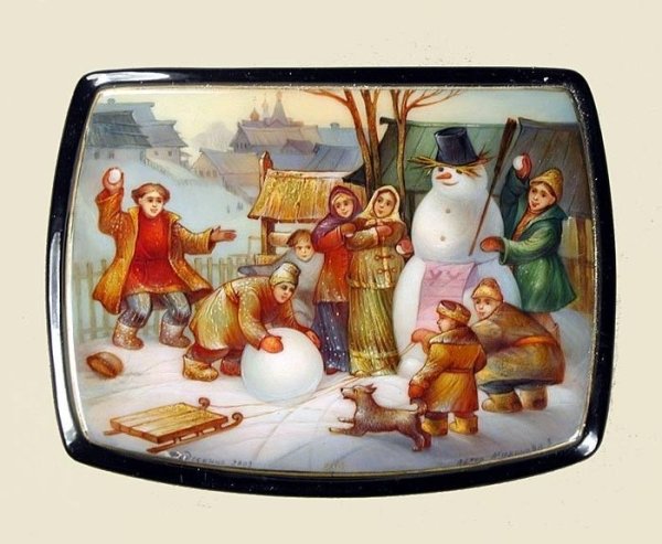 Роспись Федоскино Федоскинская роспись