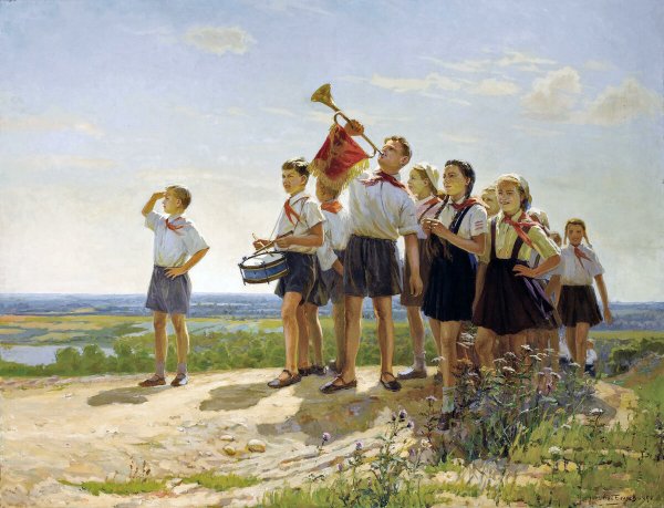 Пионеры Николай Беляев "счастливые", 1949