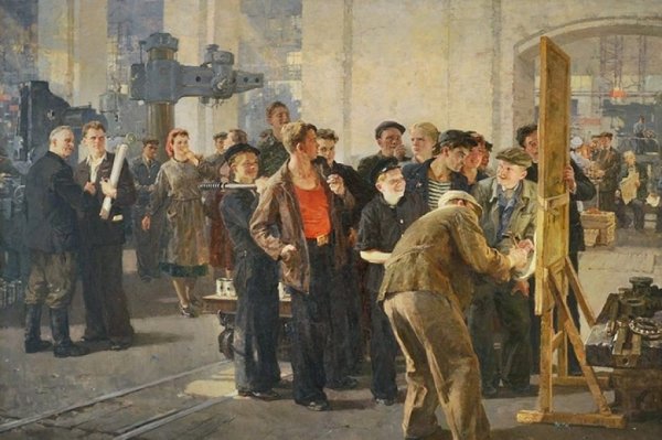 Григорьев-Савушкин Павел. «Крановщица»1955