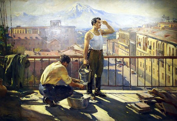 Самохвалов Александр Николаевич на стадионе. 1931