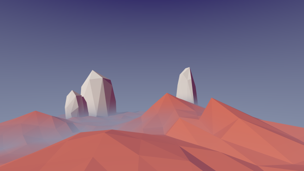 Лоу Поли ландшафт