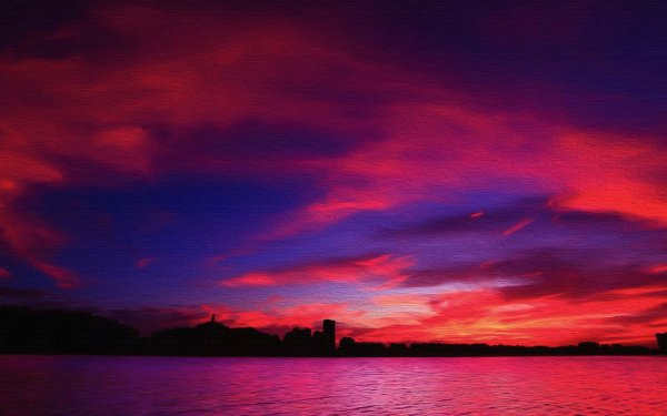 Малиновый закат