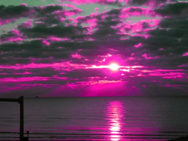 Фиолетовое солнце