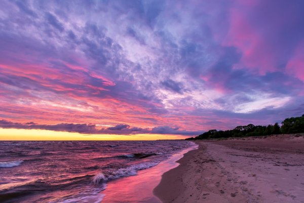 Розовый закат