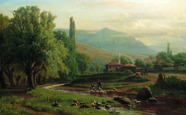 Владимир Донатович Орловский, "летний день",1884 г.